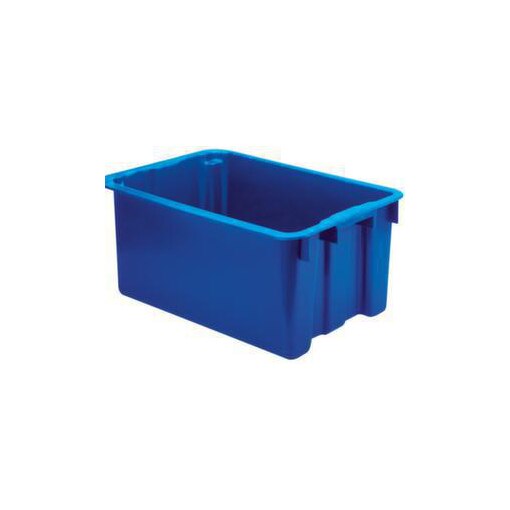 Drehstapelbehälter, HxLxB 280x650x450mm, 60l, PP, blau, Wände geschlossen