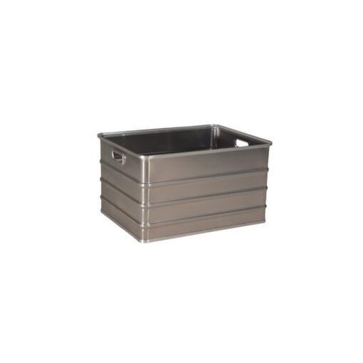 Alu-Transportkasten,HxLxB 430x758x578mm,155l,alu-natur,Wände geschlossen