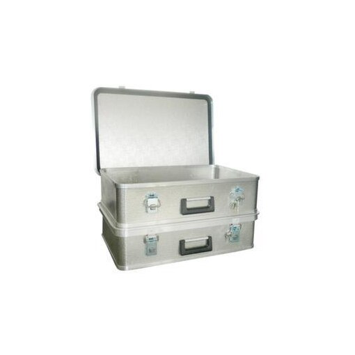 Alu-Transportbox, HxLxB 170x440x660mm, 36l, alu-natur, Wände geschlossen