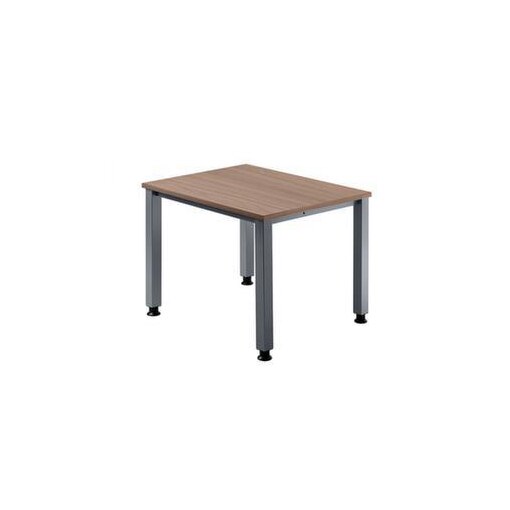 Höhenverstellbarer Schreibtisch,HxBxT 685-810x800x800mm,Platte Nussbaum