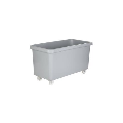 Rechteckbehälter, HxLxB 737x1308x699mm, 450l, PE, grau, Wände geschlossen
