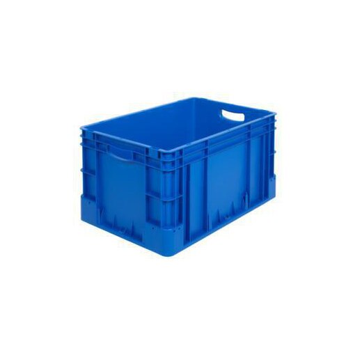 Stapelbehälter, HxLxB 320x600x400mm, 60l, PP, blau, Wände geschlossen