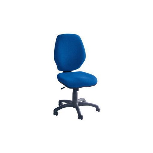 Bürodrehstuhl, Synchronmech., Sitz Stoff blau, Sitz H 440-580mm