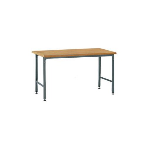 Montagetisch, HxBxT 850x1000x750mm, Platte Multiplex, 4-Fuß RAL7035