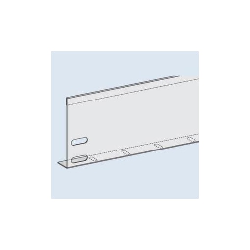 Schüttgutleiste, f. Schraubregal, HxB 100x1000mm, Stahl, RAL7035