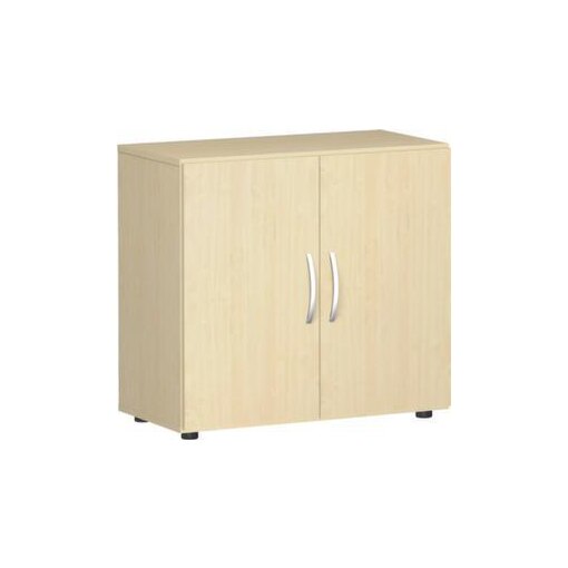 Büroschrank,HxBxT 752x800x420mm,1xHolzboden,2 OH,Korpus Ahorn,Front Ahorn