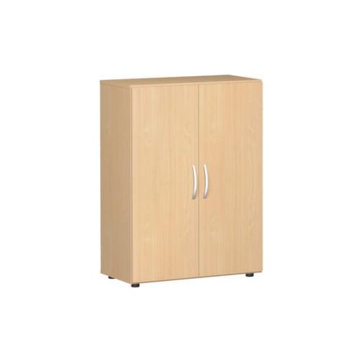 Büroschrank, HxBxT 1104x800x420mm, 2xHolzboden, 3 OH, Korpus Buche