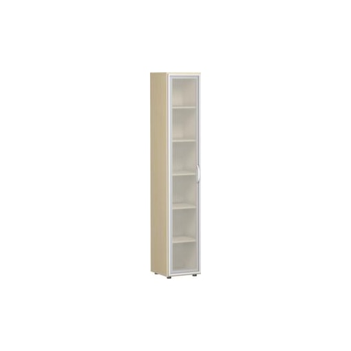 Büroschrank, HxBxT 2160x400x420mm, 5xHolzboden, 6 OH, Korpus Ahorn