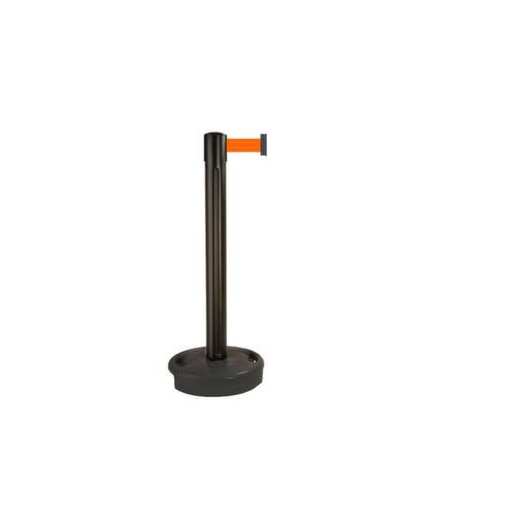 Gurtwarnständer,m. 1 Gurt(en),Pfosten HxØ 970x83mm,L 3,7m,Gurt orange