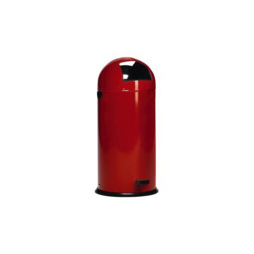 Tretabfallbehälter,40l,HxØ 730x415mm,Innenbehälter Stahl,Korpus Stahl rot