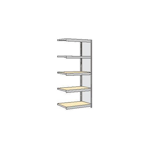 Lagerregal, Anbaufeld, HxBxT 2000x875x426mm, Fachl. 250kg, 5xHolzboden