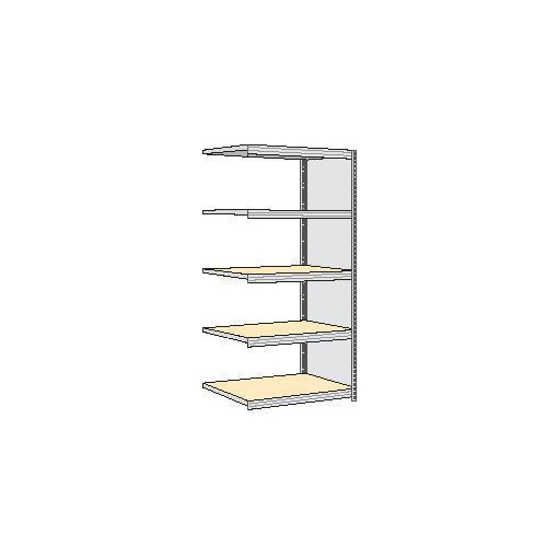 Lagerregal, Anbaufeld, HxBxT 2000x1005x626mm, Fachl. 250kg, 5xHolzboden