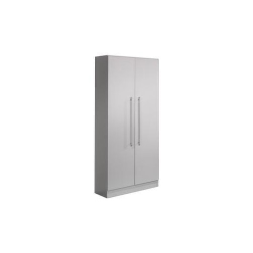 Büroschrank, HxBxT 2004x800x420mm, 4xHolzboden, 5 OH, Korpus lichtgrau