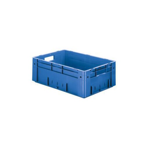 Euronorm-Stapelbehälter,HxLxB 210x600x400mm,38l,PP,blau,Wände geschlossen