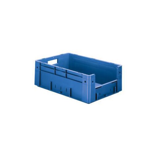 Euronorm-Stapelbehälter,HxLxB 210x600x400mm,38l,PP,blau,Wände geschlossen