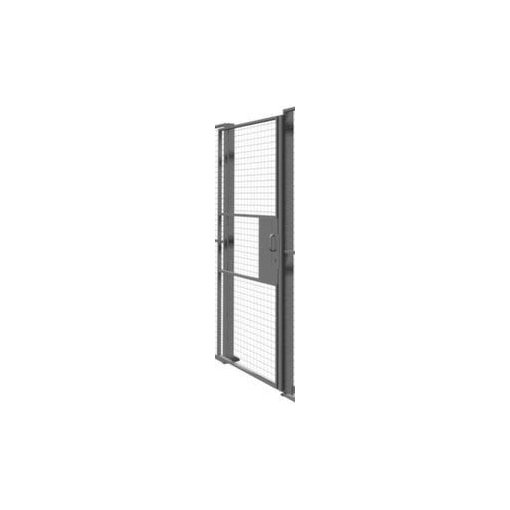 Schiebetür,f. Trennwandsystem,HxB 2200x1900mm,Zyl.-Schl.,Stahl,RAL7037