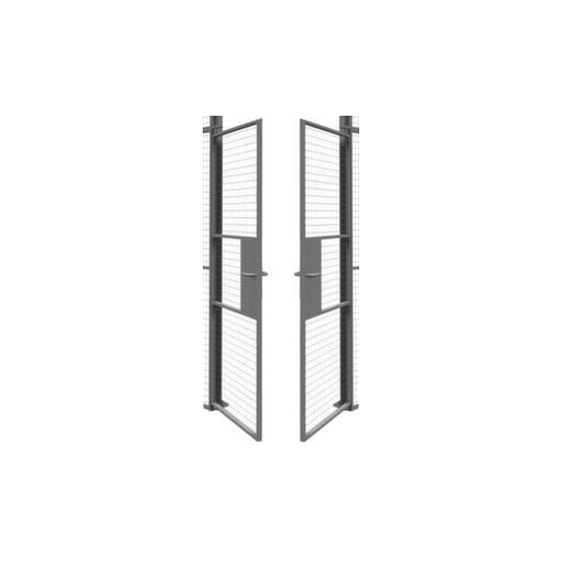 Doppel-Flügeltür, f. Trennwandsystem, HxB 2200x2400mm