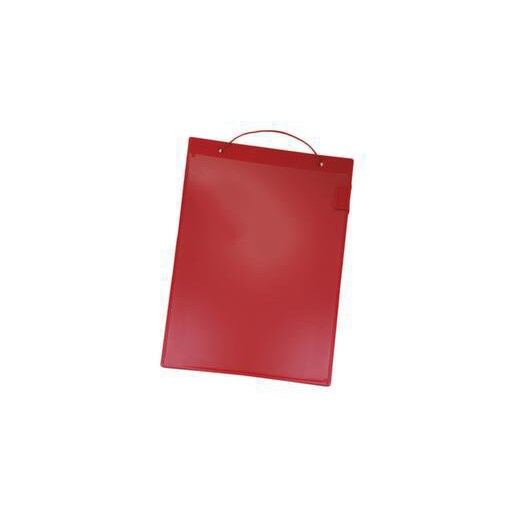Auftragsmappe,Platte m. Abdeckung,rechteckig,f. DIN A4,Kunststoff,rot