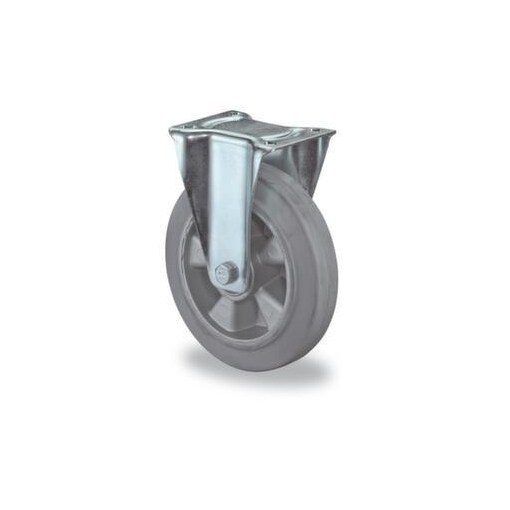 Bockrolle, Tragl. 300kg, Elastik-Bereifung, ØxB 160x50mm, Rollenlager