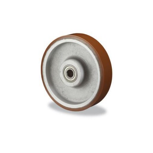 Rad, Tragl. 800kg, PU, ØxB 150x50mm, Kugellager, Naben LxØ 60x25mm