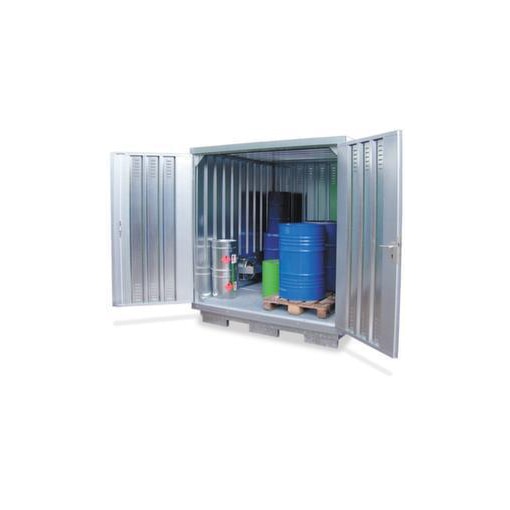 Gefahrstoff-Container, f. wasserg./brennbare Stoffe, Lagerung passiv