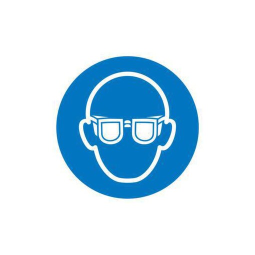 Gebotsschild, Augenschutz benutzen, Aufkleber, Folie, Ø 315mm