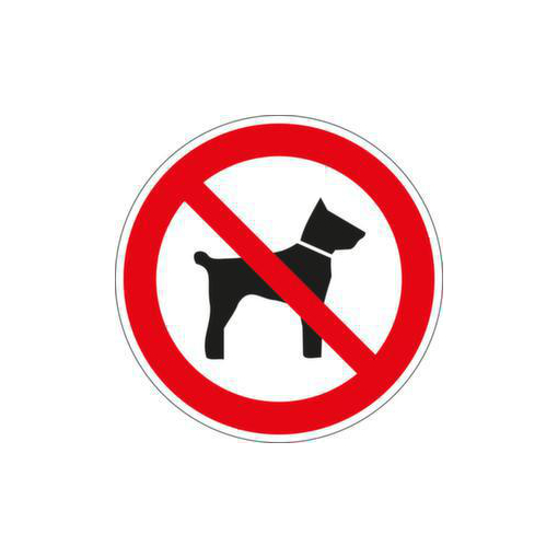 Verbotsschild,Mitführen von Hunden verboten,Selbstklebefolie,D 315mm