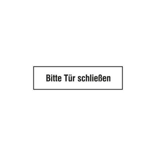 Türschild, Bitte Tür schließen, Alu, HxB 150x250mm