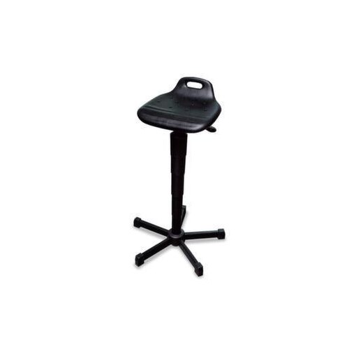 Stehhilfe, Sitz PU-Schaum schwarz, Sitz H 610-880mm, Gestell schwarz