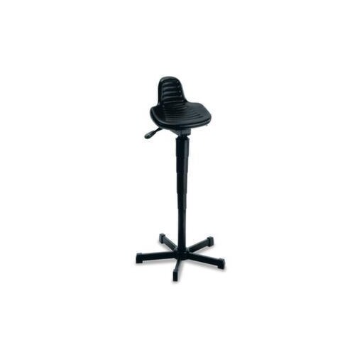 Stehhilfe, Sitz PU-Schaum schwarz, Sitz H 620-890mm, Gestell schwarz