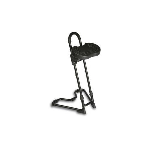 Stehhilfe, Sitz PU-Schaum schwarz, Sitz H 610-860mm, Gestell schwarz