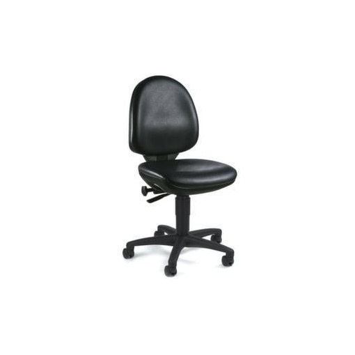 Arbeitsdrehstuhl,Sitz Kunstleder schwarz,Sitz HxBxT 420-550x460x440mm