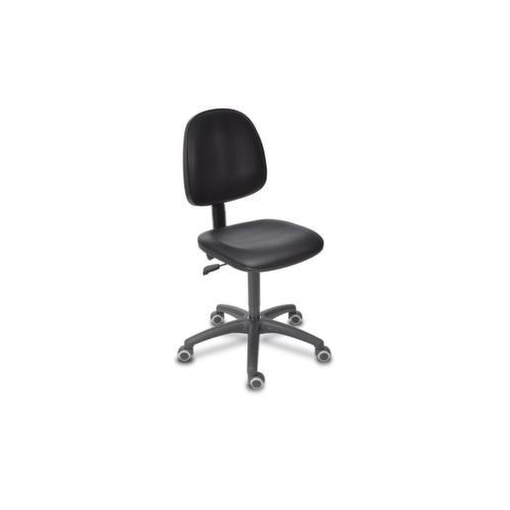 Arbeitsdrehstuhl,Sitz Kunstleder schwarz,Sitz HxBxT 480-670x420x430mm