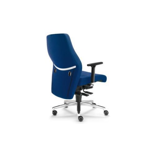 24-Stunden-Leitstellenstuhl,Sitz Stoff blau,Sitz HxBxT 410-530x500x380mm