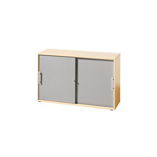 Schiebetürenschrank,HxBxT 748x1200x400mm,1xHolzboden,2 OH,m. Relinggriff