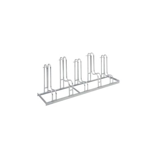 Fahrradständer, L 1750mm, 5 Einstellplätze, Nutzung einseitig, verzinkt