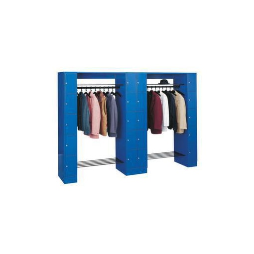 Schließfach-Garderobe,HxBxT 1950x2840x480mm,Korpus RAL7016,Front RAL7016