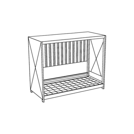 Gefahrstoff-Regalcontainer,max. 3xKTC/IBC,stehend,HxBxT 2245x3500x1450mm