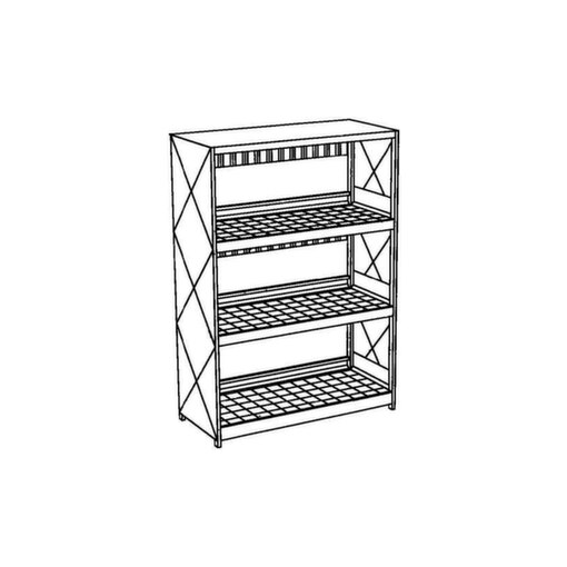 Gefahrstoff-Regalcontainer, max. 12x200l Fass, liegend