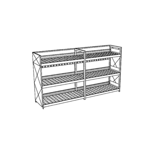 Gefahrstoff-Regalcontainer, max. 60x200l Fass, stehend