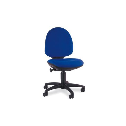 Bürodrehstuhl,Permanentkontakt-Mechanik,Sitz Stoff blau,Sitz H 390-530mm