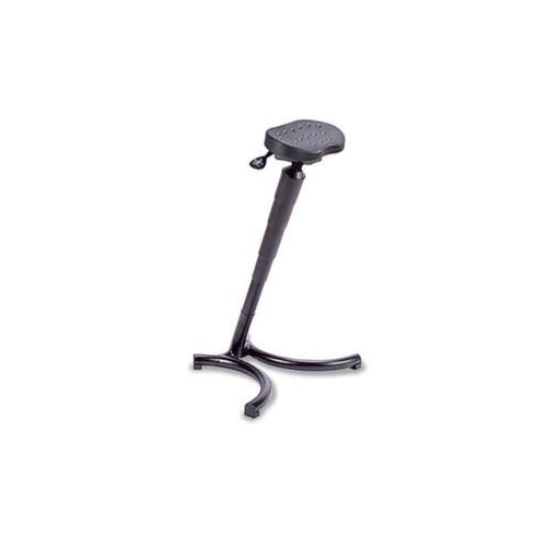 Stehhilfe, Sitz PU-Schaum schwarz, Sitz H 620-830mm, Gestell schwarz