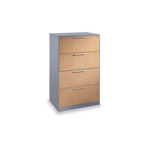 Hängeregistraturschrank,HxBxT 1300x800x435mm,4 HR-Auszüge,zweibahnig