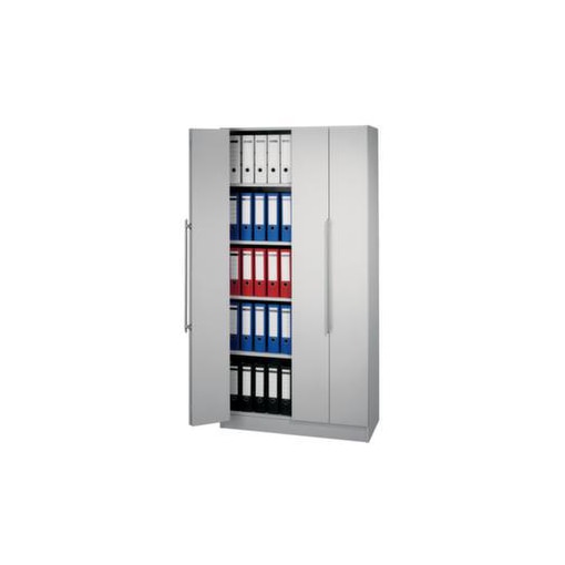 Büro-Falttürenschrank, HxBxT 2004x1000x420mm, 4xHolzboden, 5 OH