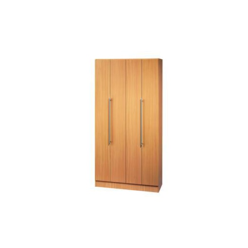 Büro-Falttürenschrank,HxBxT 2004x1000x420mm,4xHolzboden,5 OH,Korpus Buche