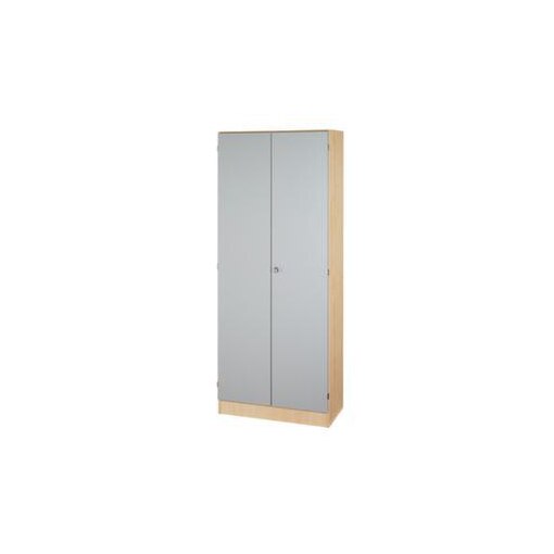 Büroschrank,HxBxT 2004x800x420mm,4xHolzboden,5 OH,Korpus Ahorn,Nut-Griff