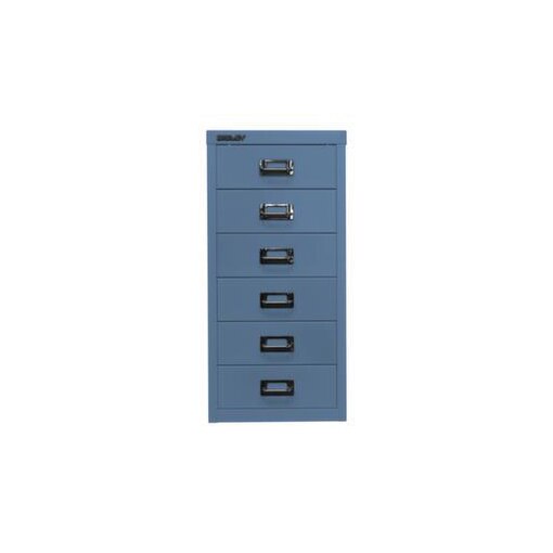 Schubladenschrank, HxBxT 590x279x380mm, 6 Schublade(n), Korpus blau