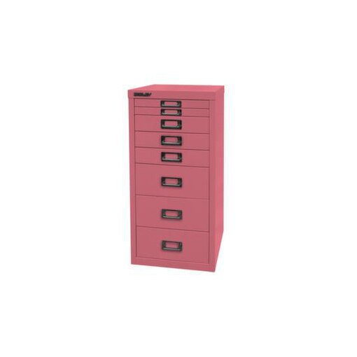 Schubladenschrank, HxBxT 590x279x380mm, 8 Schublade(n), Korpus pink