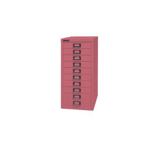 Schubladenschrank, HxBxT 590x279x380mm, 10 Schublade(n), Korpus pink