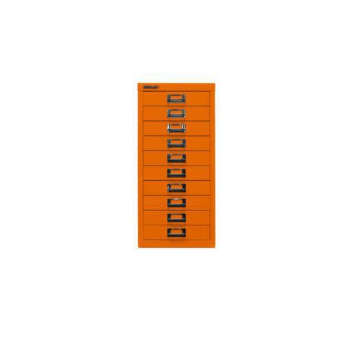 Schubladenschrank, HxBxT 590x279x380mm, 10 Schublade(n), Korpus orange